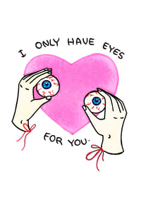 Only have eyes Greeting Card