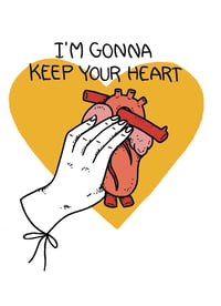 Keep your heart Greeting Card