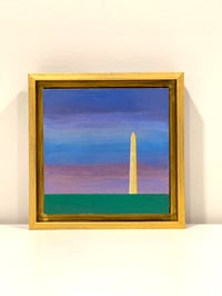 Image 1 of "WASHINGTON MONUMENT (2)"; 6X6 INCHES; ACRYLIC ON WOOD