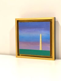Image 3 of "WASHINGTON MONUMENT (2)"; 6X6 INCHES; ACRYLIC ON WOOD