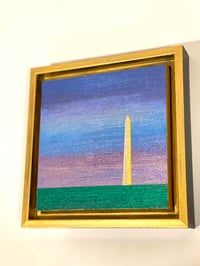 Image 4 of "WASHINGTON MONUMENT (2)"; 6X6 INCHES; ACRYLIC ON WOOD