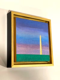 Image 5 of "WASHINGTON MONUMENT (2)"; 6X6 INCHES; ACRYLIC ON WOOD