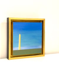 Image 3 of WASHINGTON MONUMENT (3); 6X6 INCHES; ACRYLIC ON WOOD