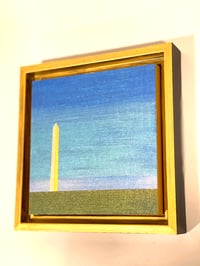 Image 4 of WASHINGTON MONUMENT (3); 6X6 INCHES; ACRYLIC ON WOOD