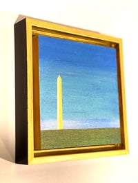 Image 5 of WASHINGTON MONUMENT (3); 6X6 INCHES; ACRYLIC ON WOOD