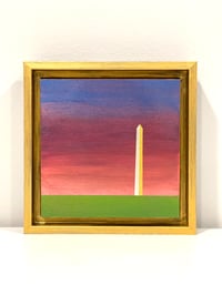 Image 1 of WASHINGTON MONUMENT (4); 6X6 INCHES; ACRYLIC ON WOOD