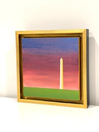 Image 2 of WASHINGTON MONUMENT (4); 6X6 INCHES; ACRYLIC ON WOOD