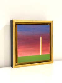 Image 3 of WASHINGTON MONUMENT (4); 6X6 INCHES; ACRYLIC ON WOOD