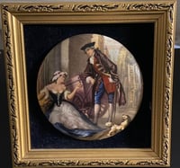Image 1 of Vintage (1970s) Framed Disc of An English Setting - Titled, 'Cries of London’