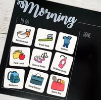 Image 3 of Prepp'd Kids Before and After School Routine Magnetic Chart (A4)