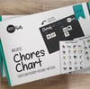 Prepp'd Kids Chores Magnetic Chart Set (A4)