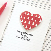 Image 1 of Personalised Teacher Card. Teacher Thank You Gift. Christmas.
