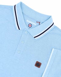 Image 4 of Lambretta Dress Polo Sky Blue - 063