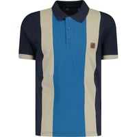 Image 1 of LAMBRETTA MEN'S MOD PANEL STRIPE POLO SHIRT