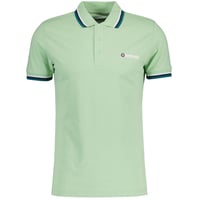 Image 1 of LAMBRETTA RETRO MOD TRIPLE TIPPED POLO SHIRT GREEN