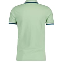 Image 3 of LAMBRETTA RETRO MOD TRIPLE TIPPED POLO SHIRT GREEN