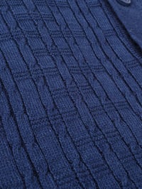 Image 3 of Men's Knitted polo - Denim Blue