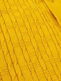 Image 3 of Men's Knitted polo - Mustard