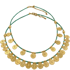 LAST ONE - Gold Siwa 10 / 20 Coin Necklace - Turquoise Bead Image 2