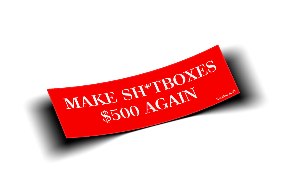 Image of Sh*tbox Sticker 8.5" x 2.75"