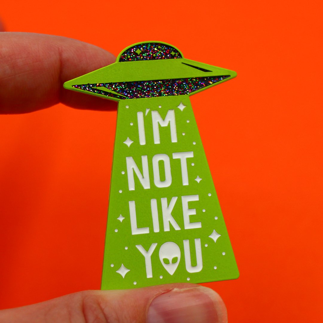 UFO Enamel Pin