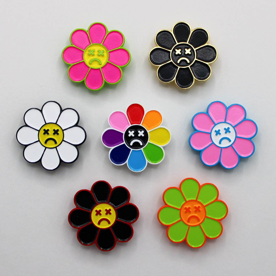 Dead Flowers Enamel Pin