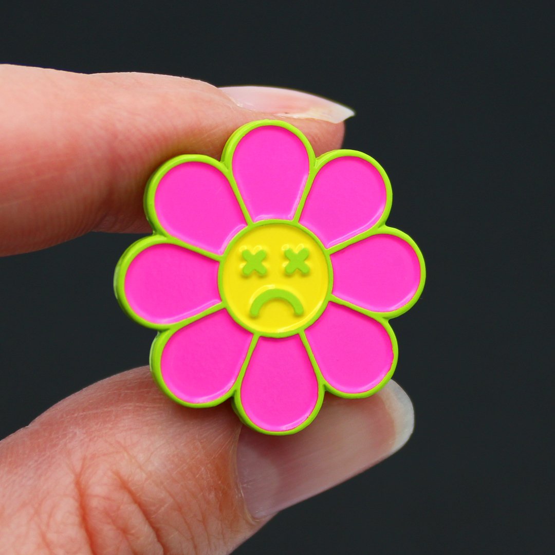 Dead Flowers Enamel Pin