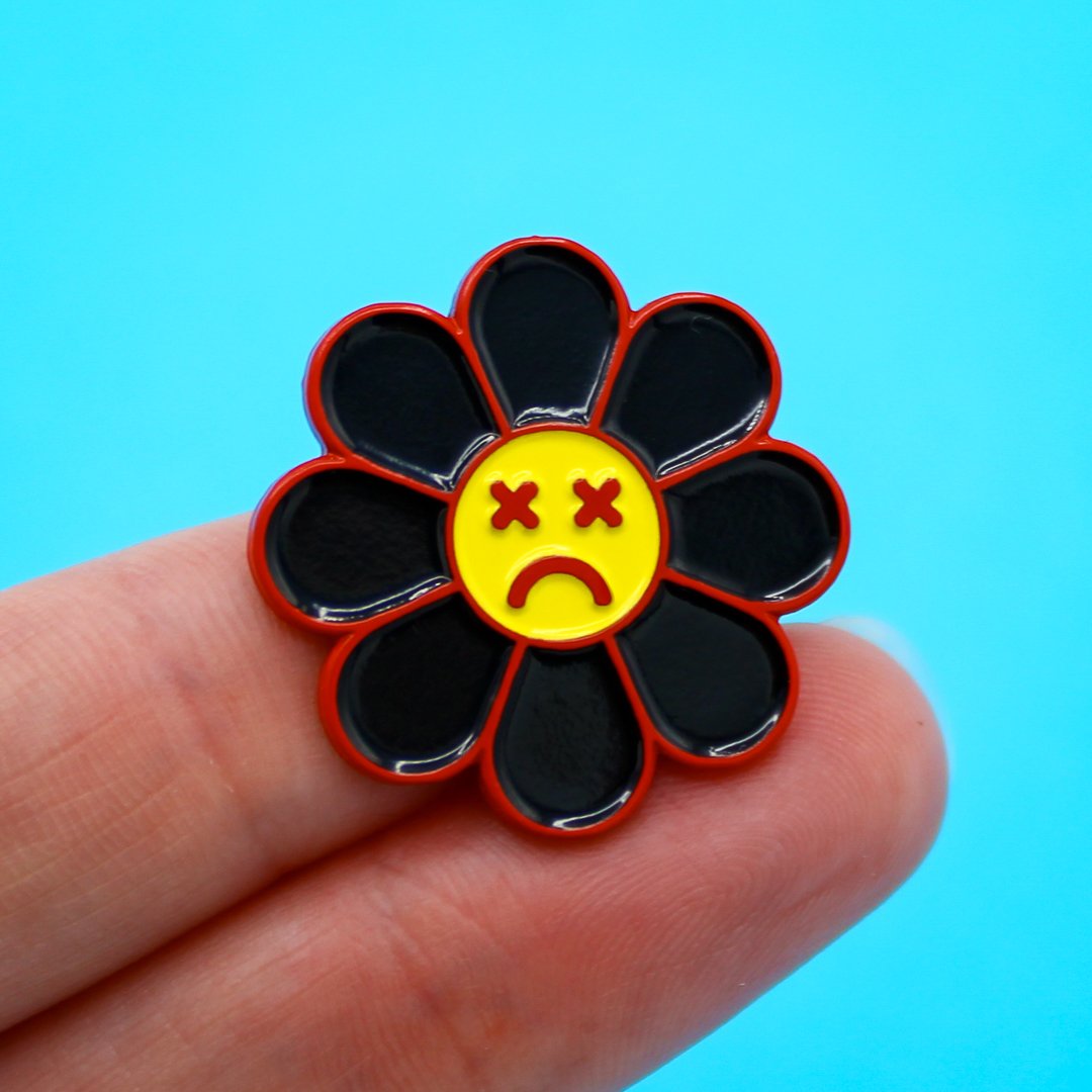 Dead Flowers Enamel Pin