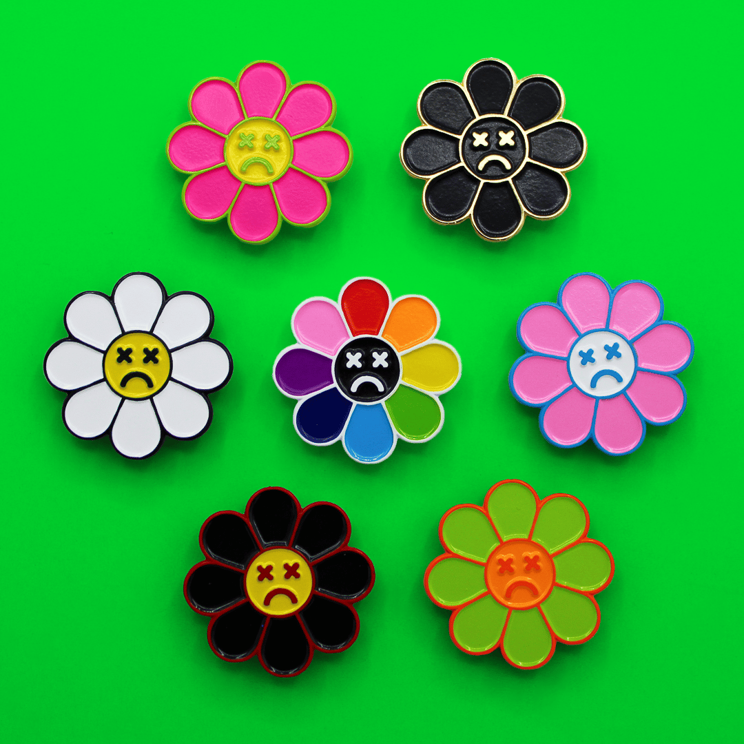 Dead Flowers Enamel Pin