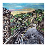 Image 1 of Holmfirth at Dawn Greeting Card