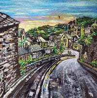 Holmfirth at Dawn Print