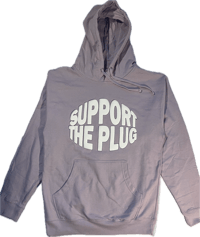 “ Support The Plug” Lavender Hoodie