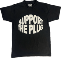 “ Support The Plug “ Black T-Shirt