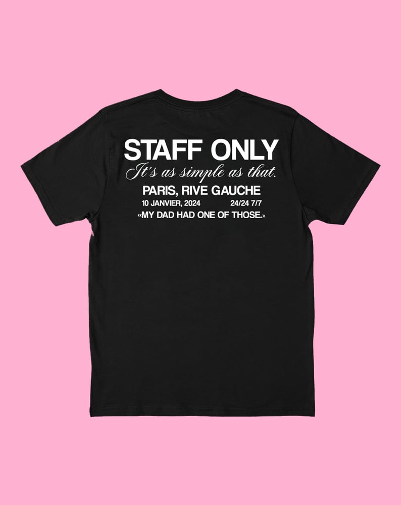 Image of Rive Gauche Black Tee By FCKRS®