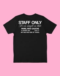 Image 1 of Rive Gauche Black Tee By FCKRS®