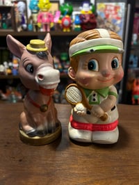 Vintage Japanese Bobblehead and Coin Bank