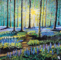 Bluebell Forest Greeting Card