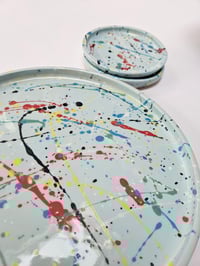 Image 2 of Blue splash serving plate 