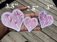 Image 4 of Brave Cancer Heart Patch / Custom Colors