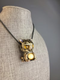 Image 4 of Electrum Kitty Pendant