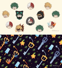 Image 3 of KH & BNHA PENCIL CASE