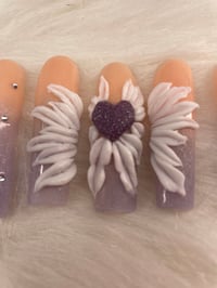 Image 1 of Acrylics ANGEL HEART WINGS SET 