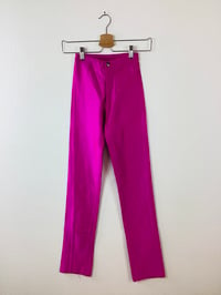Image 5 of Vintage 1970s Hot Pink Spandex Bojeangles Disco Pants