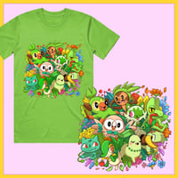 Image 2 of Grass Starter Pokemon T-shirt