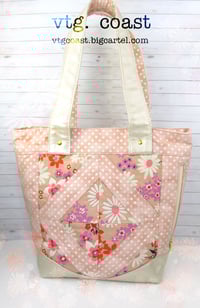 Image 1 of Handmade Blush Blossoms Handbag