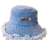 InDistressed Denim Bucket Hat
