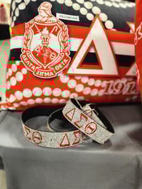 Image 2 of Bling Belt w/ Delta Sigma Theta Symbols