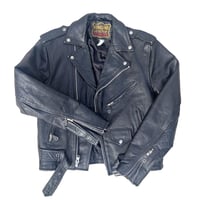 Image 2 of Motorhead rock n roll painted leather 