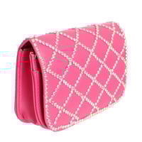 Image 1 of Fuchsia Quilted Belt Bag