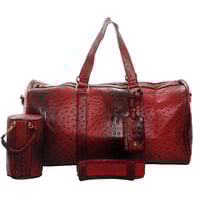 Image 2 of Red Ostrich Weekender Duffel Bag